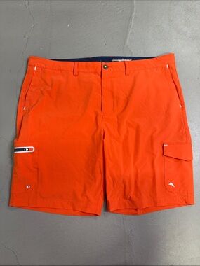 Tommy Bahama Bright Orange Cargo Swim Shorts